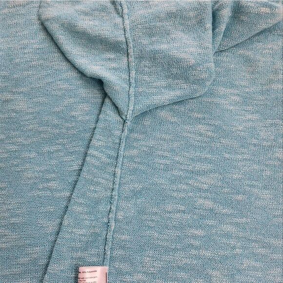 Eskandar Women's Melange Blue Off White Knit Oversize Sweater Size OS - Picture 12 of 12